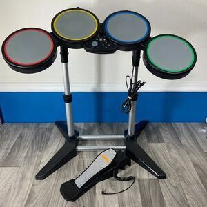 Harmonix 822149 Rock Band Drum Set Xbox 360 Wired w/ Foot Pedal Tested